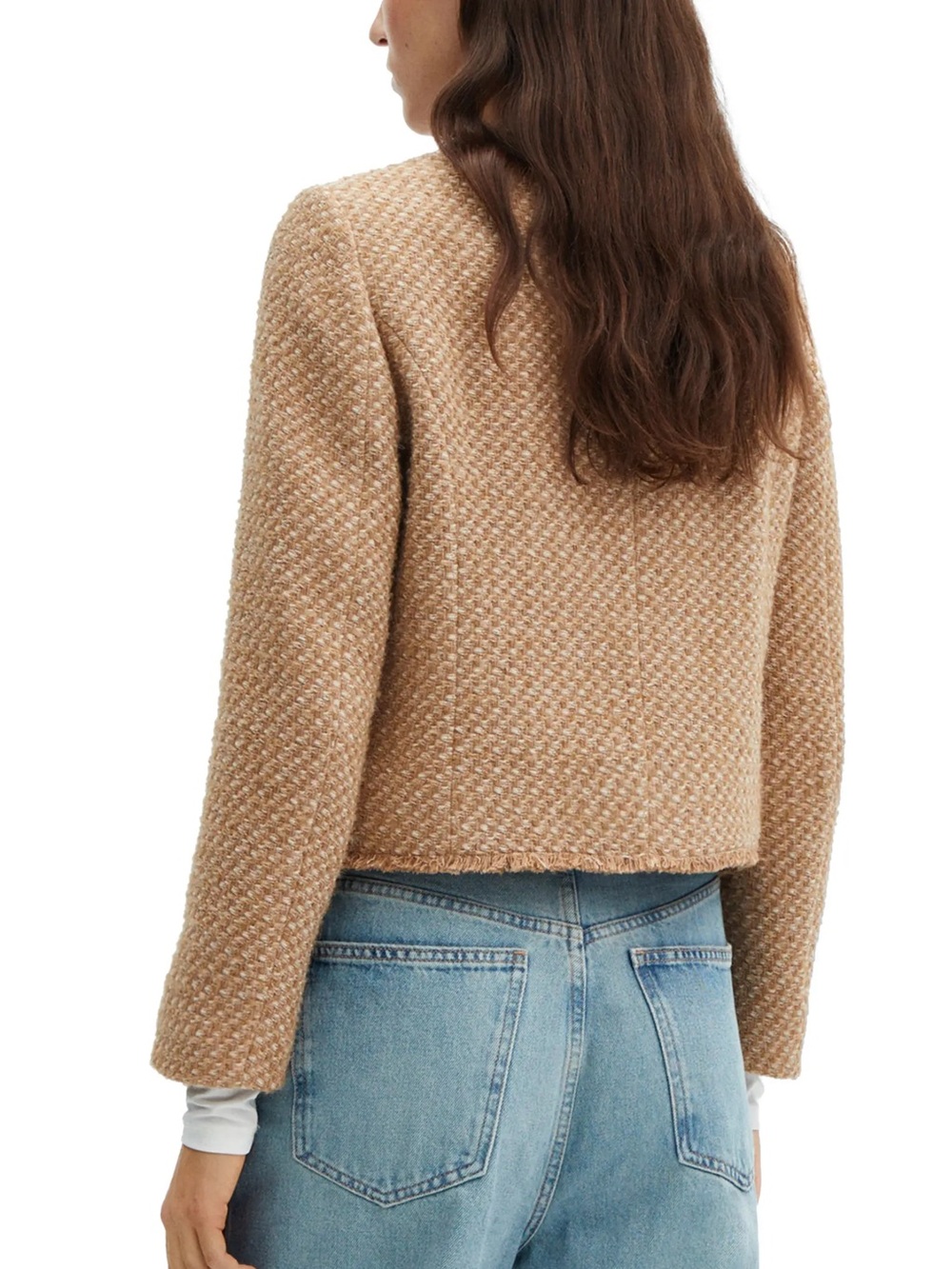 Mango Button Tweed Jacket - Picture 3 of 3